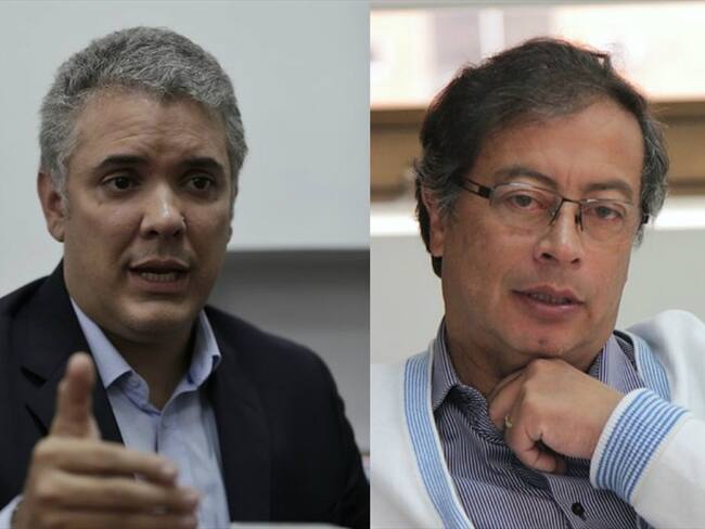 Iván Duque y Gustavo Petro irán a segunda vuelta electoral. Foto: Colprensa