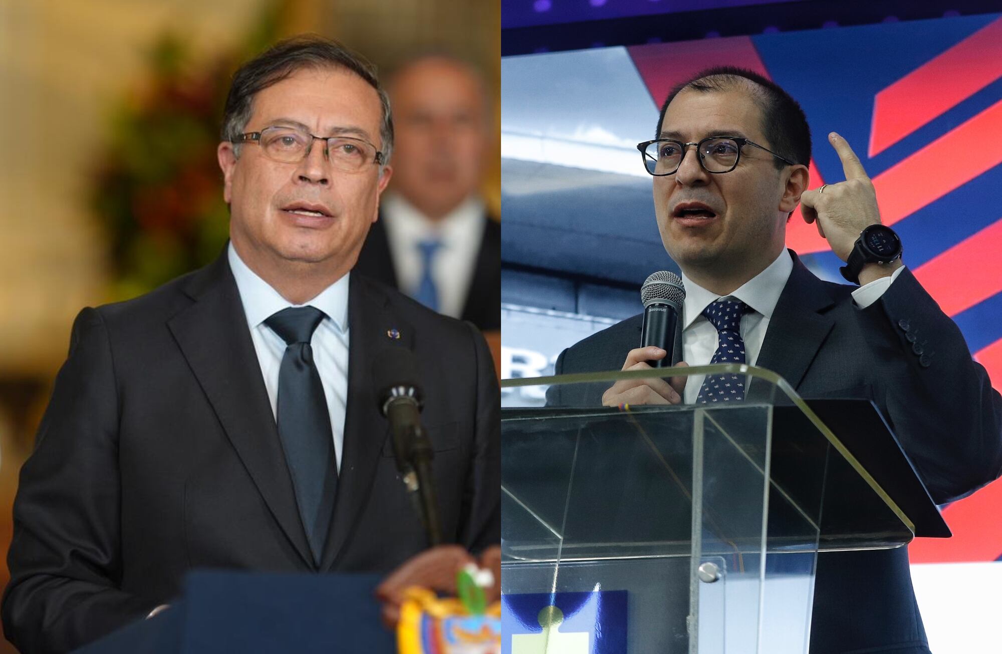 Presidente Gustavo Petro y fiscal francisco Barbosa | Fotos: Colprensa