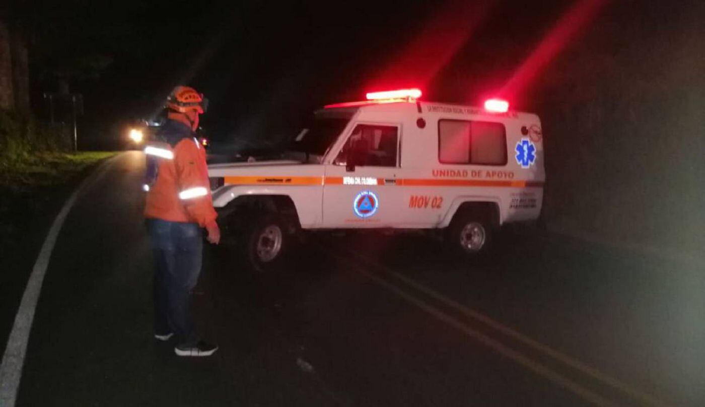 Dos motociclistas fallecieron en vías de Caldas. Crédito: Bomberos Anserma, Caldas.