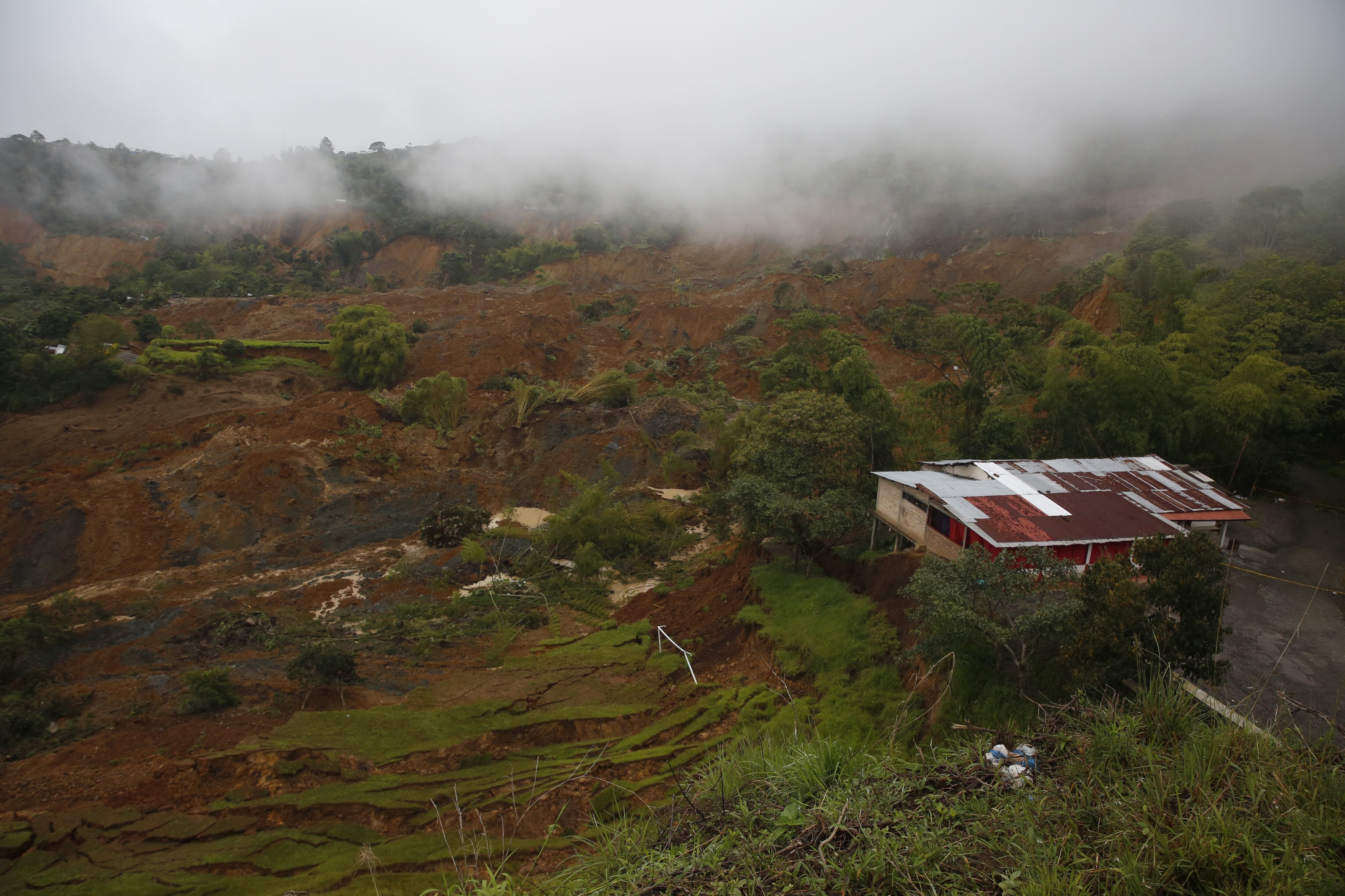 Derrumbe Rosas, Cauca. Foto: EFE/ Ernesto Guzmán