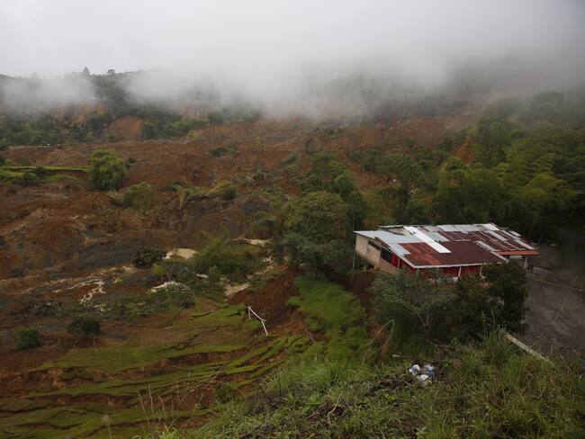 Derrumbe Rosas, Cauca. Foto: EFE/ Ernesto Guzmán