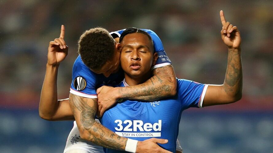 Golazo de Alfredo Morelos en Europa League. Foto: Getty