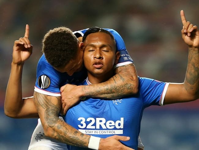 Golazo de Alfredo Morelos en Europa League. Foto: Getty