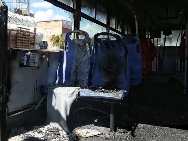 Alrededor de 2’500.000 personas se han visto afectadas por los bloqueos y los daños causados al sistema Transmilenio. Foto: Colprensa / CAMILA DÍAZ