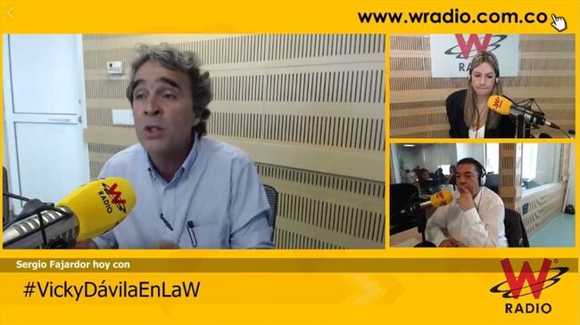 Sergio Fajardo expone su programa pensional. Foto: W Radio