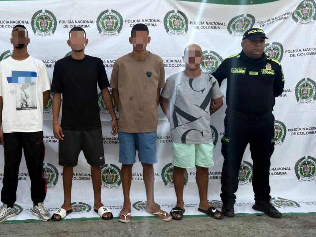 Capturados cinco presuntos integrantes de las ACSN en Santa Marta