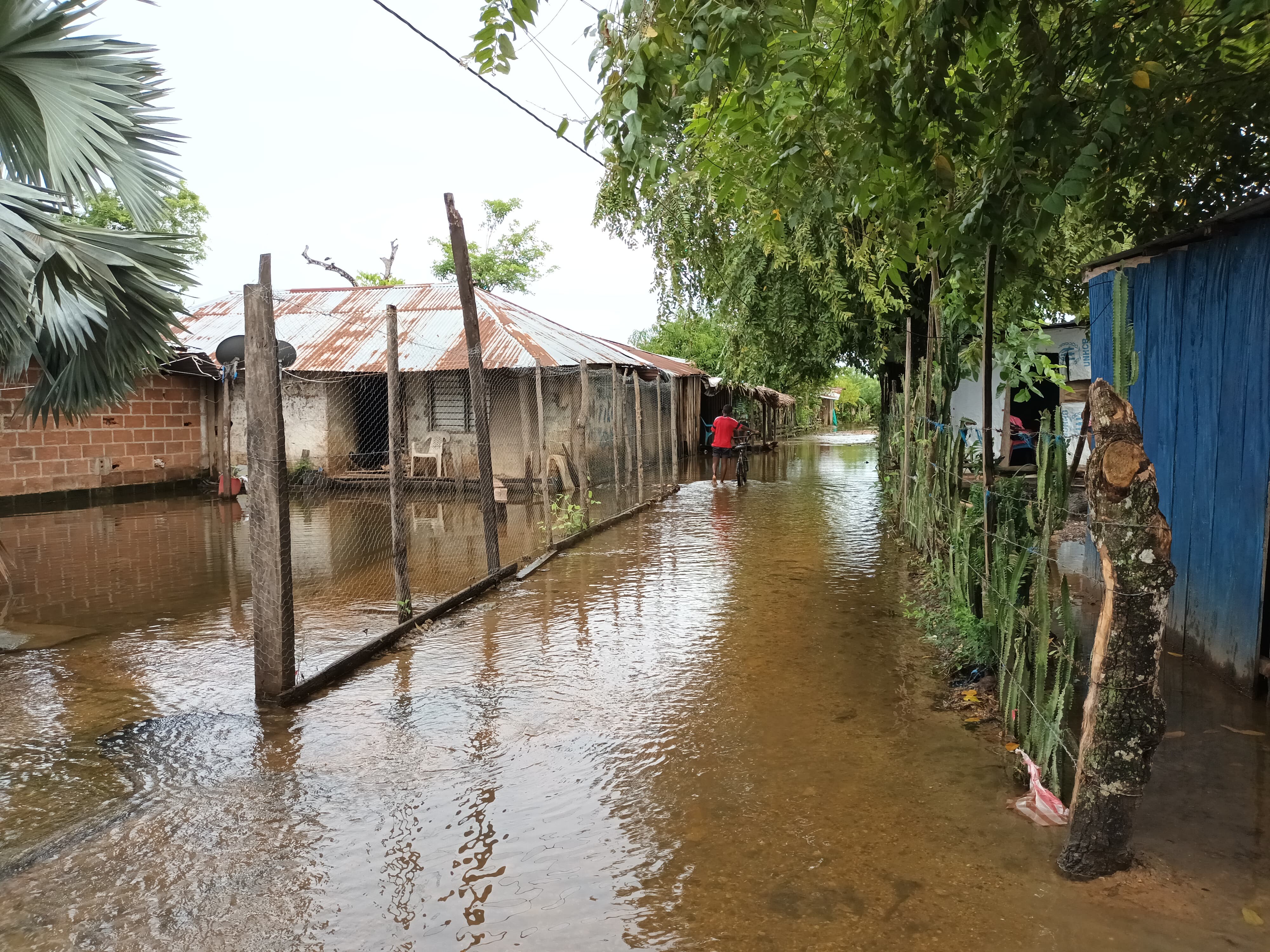 Inundaciones en Majagual, Sucre. Foto: La W/Claudia Hernández.