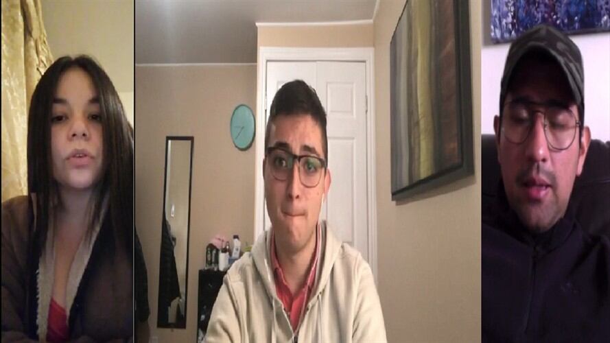 Estudiantes que son menores de edad piden un corredor humanitario.. Foto: Suministrada.