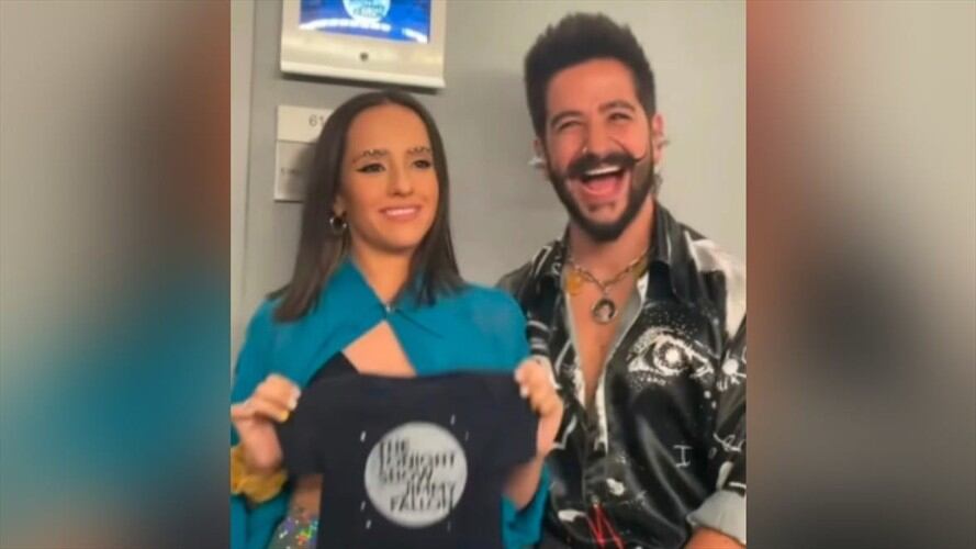 Evaluna Montaner y Camilo Echeverry. Foto: Captura de pantalla @evalunamontaner