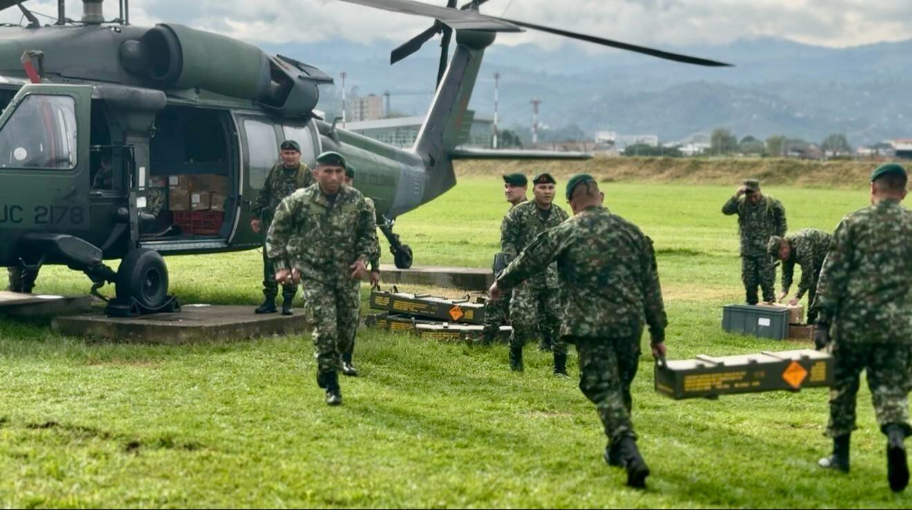 Las tropas se reposicionaron con más capacidades. Crédito: Ejército nacional.