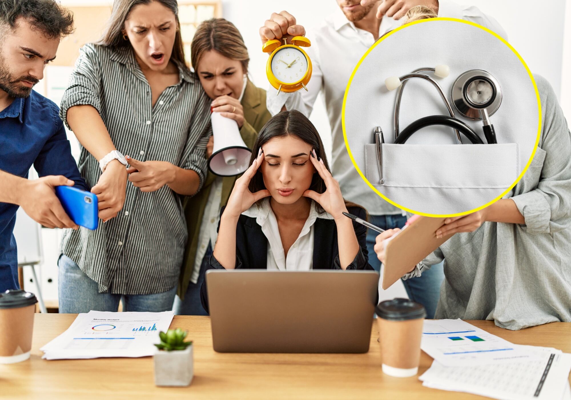 Estrés laboral. Foto: Getty Images.