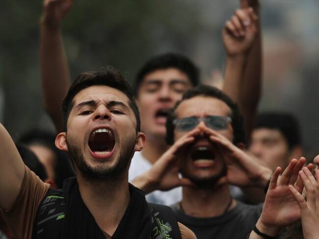 El Movimiento Estudiantil anunció que la Marcha Nacional de este jueves, 10 de octubre. Foto: Colprensa