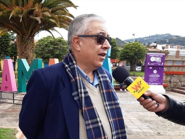 El presidente de la Junta Directiva del Distrito de Riego de Samacá, Eduardo Castellanos. Foto: La W