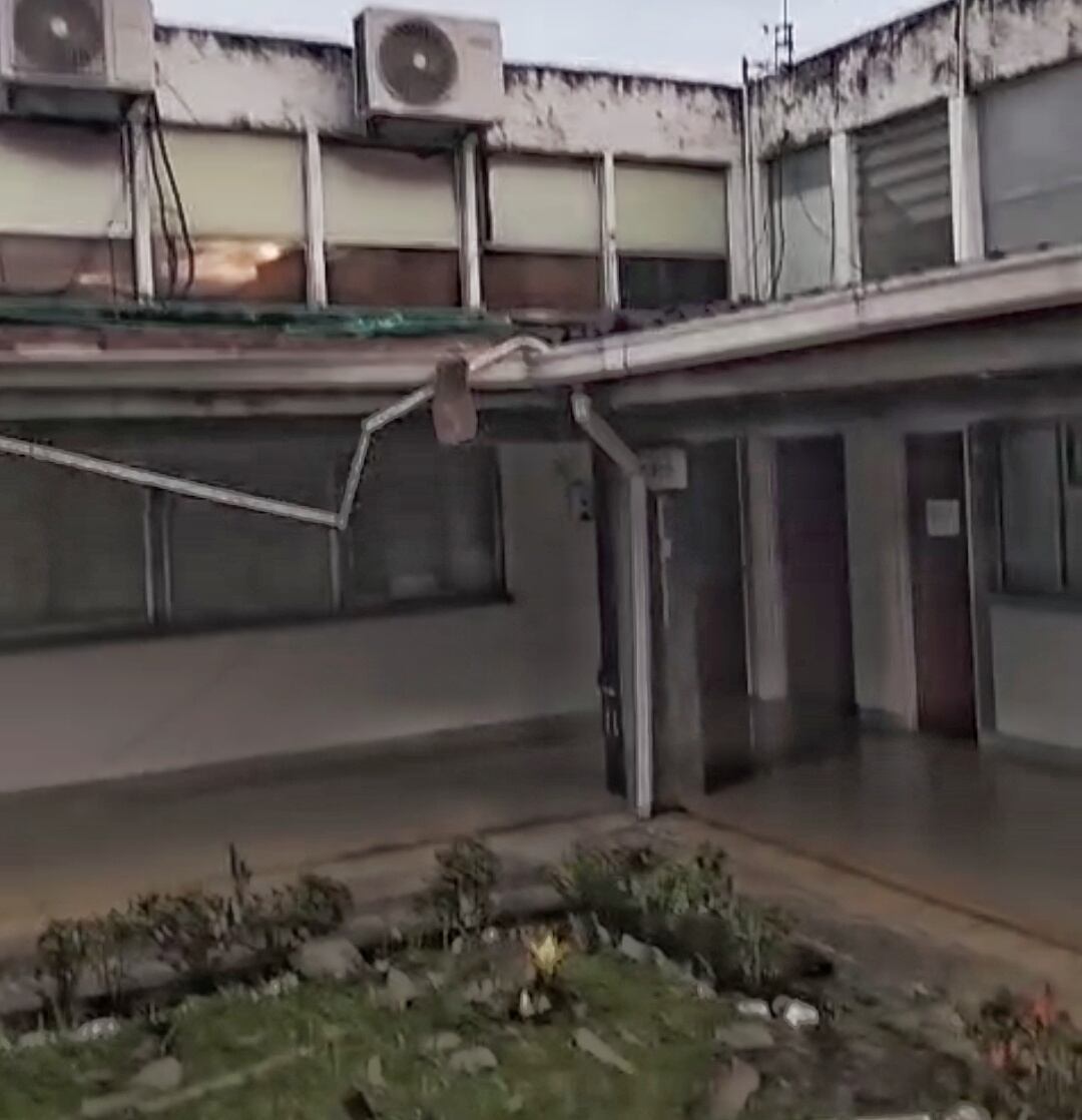 Así quedaron las instalaciones hospitalarias. Crédito: Suministrada.