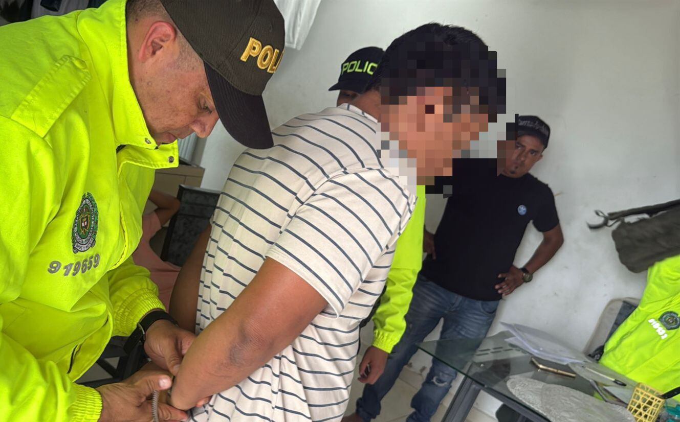 Captura de alias ‘Janpier’. Foto: Policía Nacional