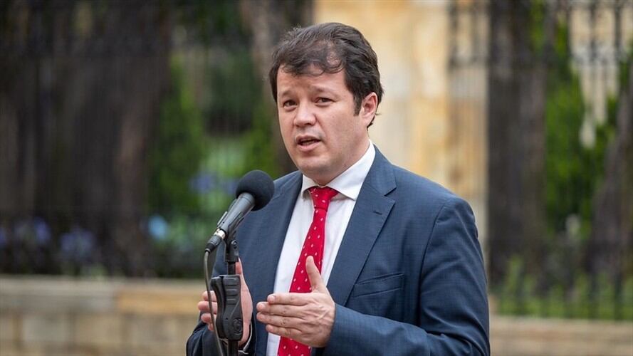 Víctor Muñoz, mano derecha del presidente Duque, confirmó que tiene COVID-19. Foto: Colprensa / PRESIDENCIA