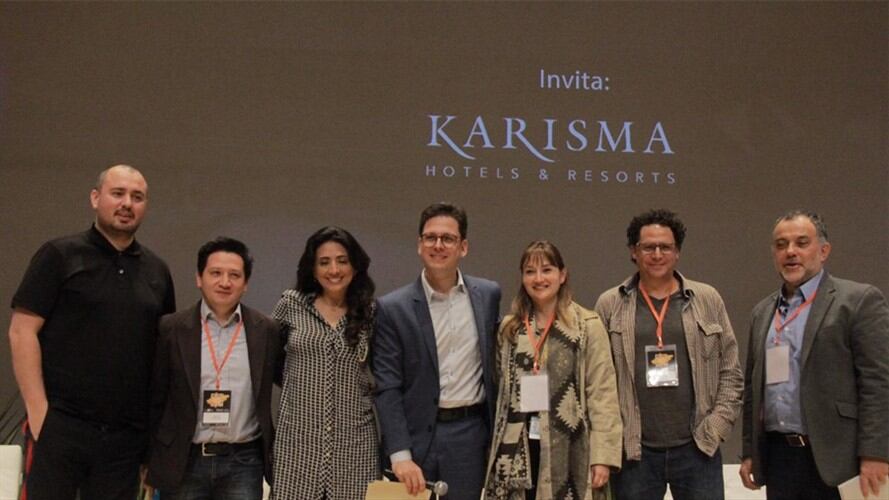 Diego Farias – Ceo, Amuse.io Rafael Vesga – Profesor, Uniandes Yesenia Valencia - Fundadora y directora, Smart Films Sandro Carrero – Director Sello Disquero, Uniandes Andrés Guerrero – Profesor, Uni. Foto: W Radio