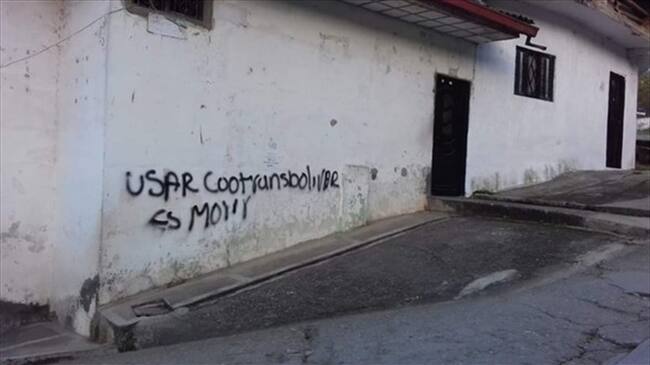 Las amenazas a través de panfletos y llamadas generaron la suspensión de las actividades. Foto: Cortesía Sucesos Cauca