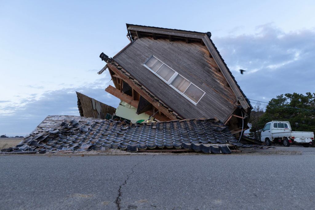 Afectaciones por el terremoto en Japón. Foto: Getty Images.