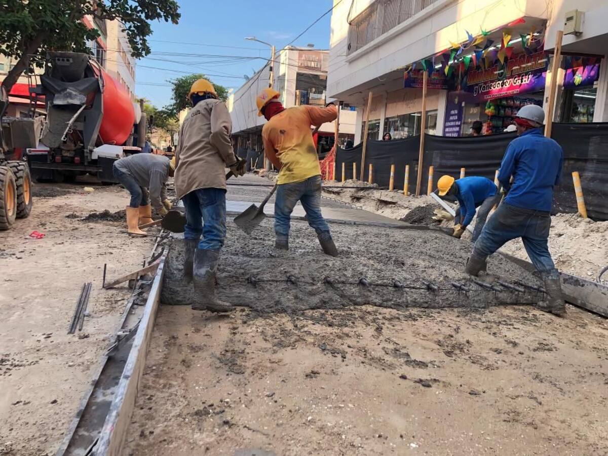 Comerciantes de la Quinta en Santa Marta afectados por retrasos en las obras civiles