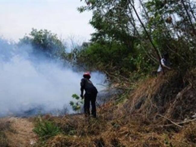 Denuncian quema de reserva forestal en el Cesar