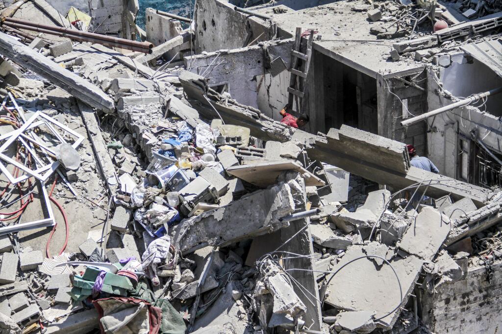 Franja de Gaza. Foto: by Mahmoud Issa/Anadolu via Getty Images)