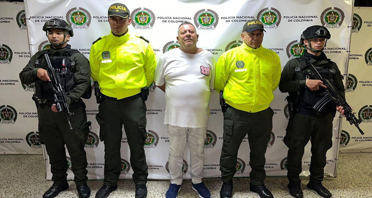 Fue capturado en Medellín el nuevo ‘padrino’ de la mafia italiana | Foto: Policía Nacional