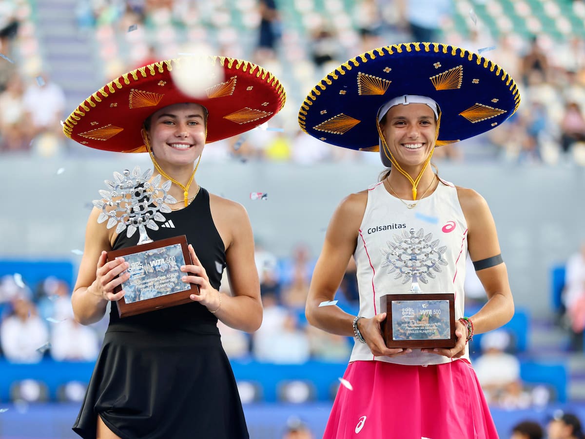 La colombiana Emiliana Arango cayó ante Iva Jovic en la final del WTA 500 de Guadalajara