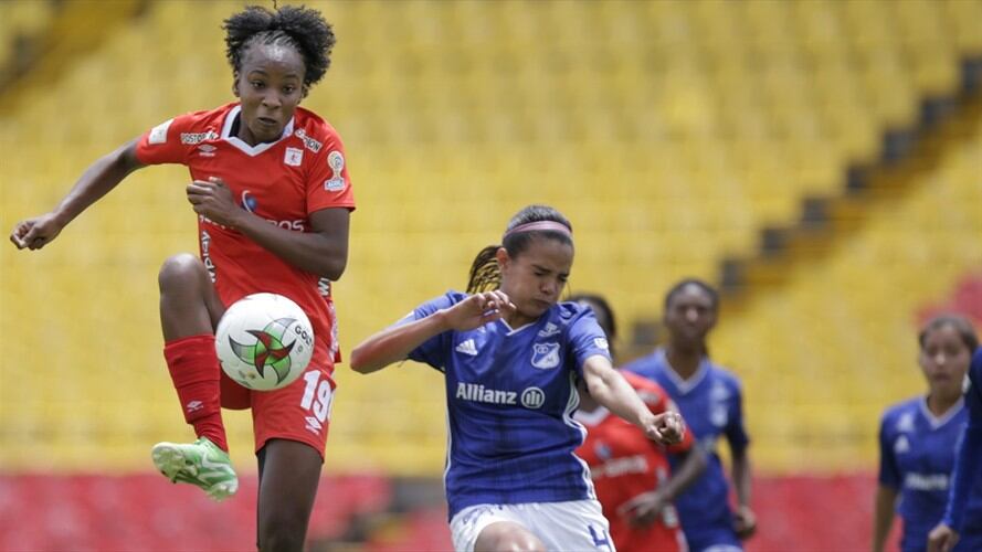 América de Cali que es el primer finalista de la Liga Femenina espera conocer cuál será su contrincante entre Medellín y Huila. Foto: Colprensa