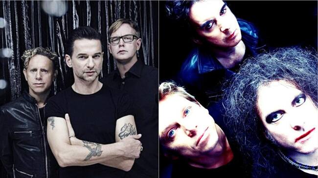 Depeche Mode y The Cure. Foto: Sitios oficiales: www.depechemode.com/ y http://www.thecure.com/