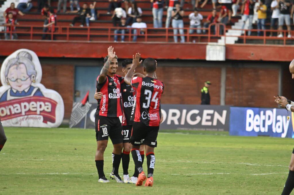 Cúcuta derrotó al Junior en el partido de ida por octavos de final de la Copa Colombia. Foto: Twitter @Cucutaoficial
