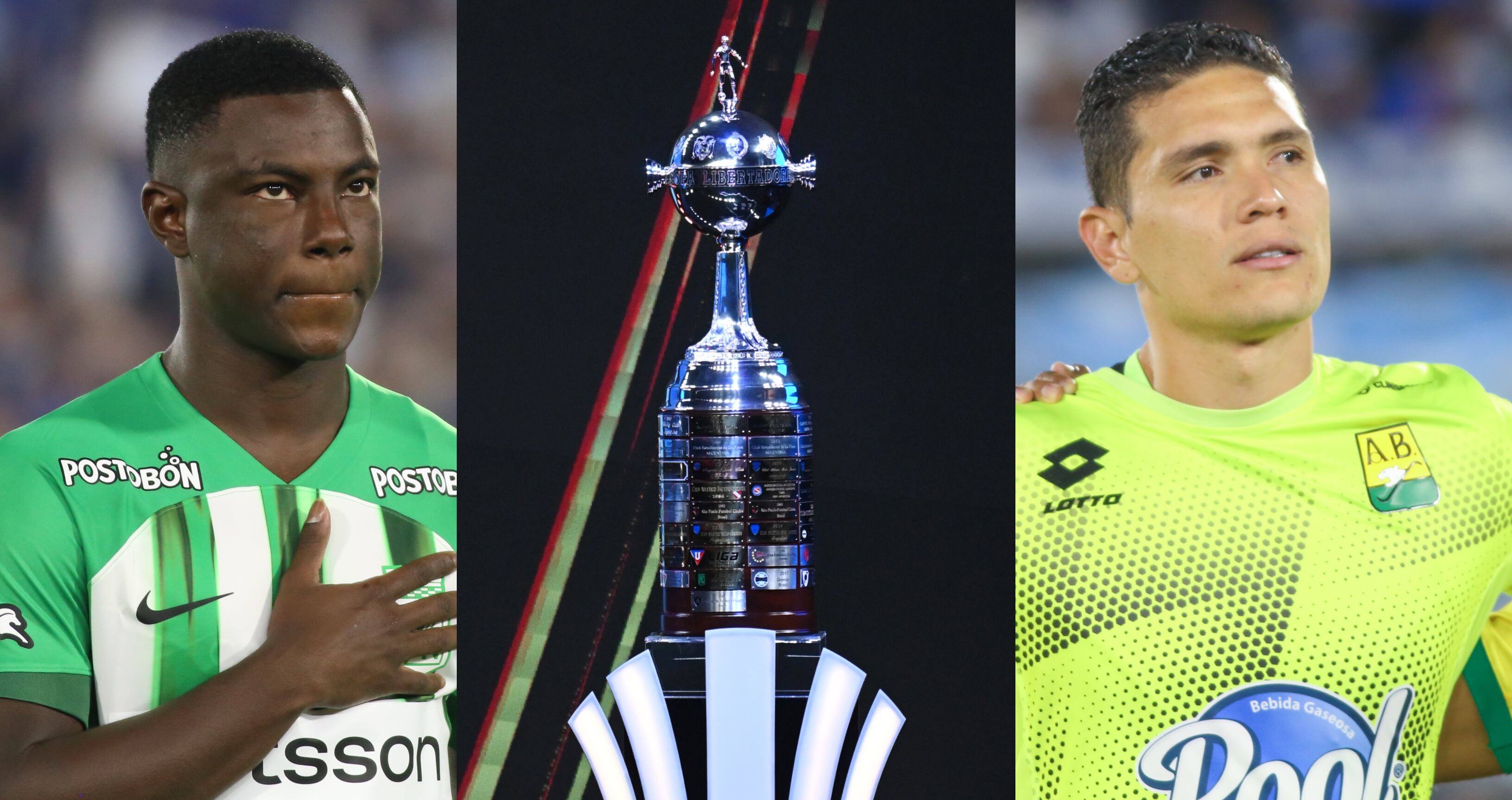 Marino Hinestroza y Aldair Quintana: Daniel Garzon Herazo/NurPhoto via Getty Images. Copa Libertadores. FOTO: Christian Alvarenga/Getty Images.