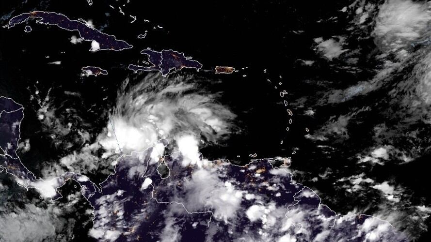 l paso de la tormenta tropical Iota que golpea buena parte del Caribe colombiano. Foto: Agencia EFE / NOAA-NHC