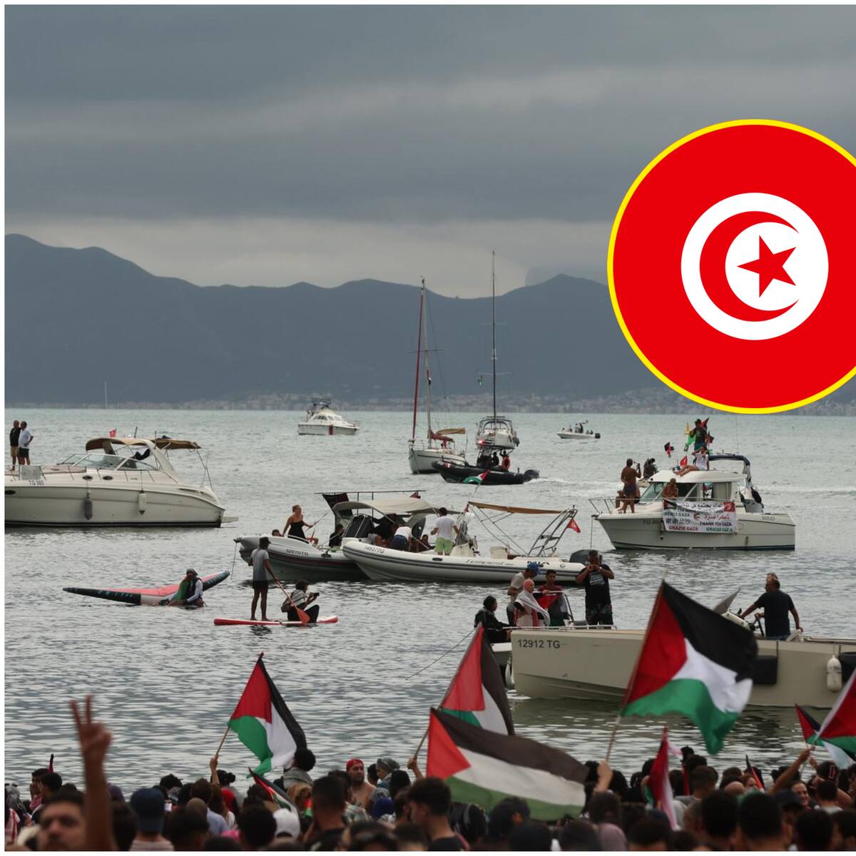 Túnez aseguró que el segundo ataque a la flotilla Sumud de Gaza fue “premeditado”
