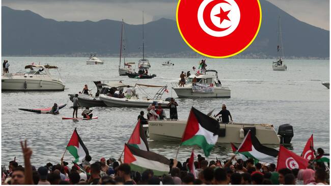 Túnez aseguró que el segundo ataque a la flotilla Sumud de Gaza fue “premeditado. Foto: EFE.