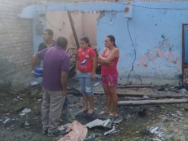 Fiscalía revela más detalles del caso del vehículo que explotó en el sur del Cauca. Foto: Bomberos Rosas