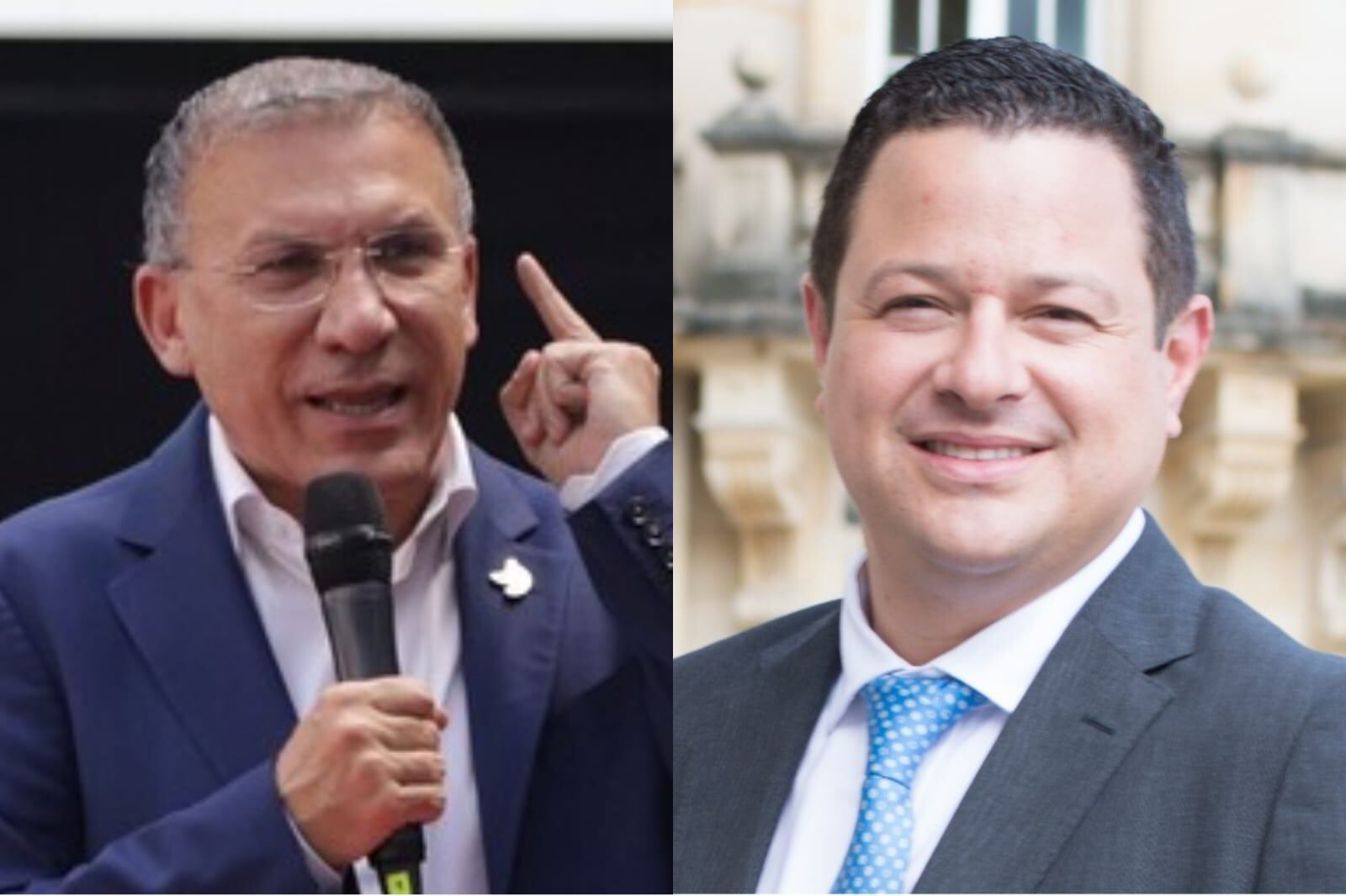 Roy Barreras y Juan Pablo Celis. Foto: Colprensa - Congreso de la República