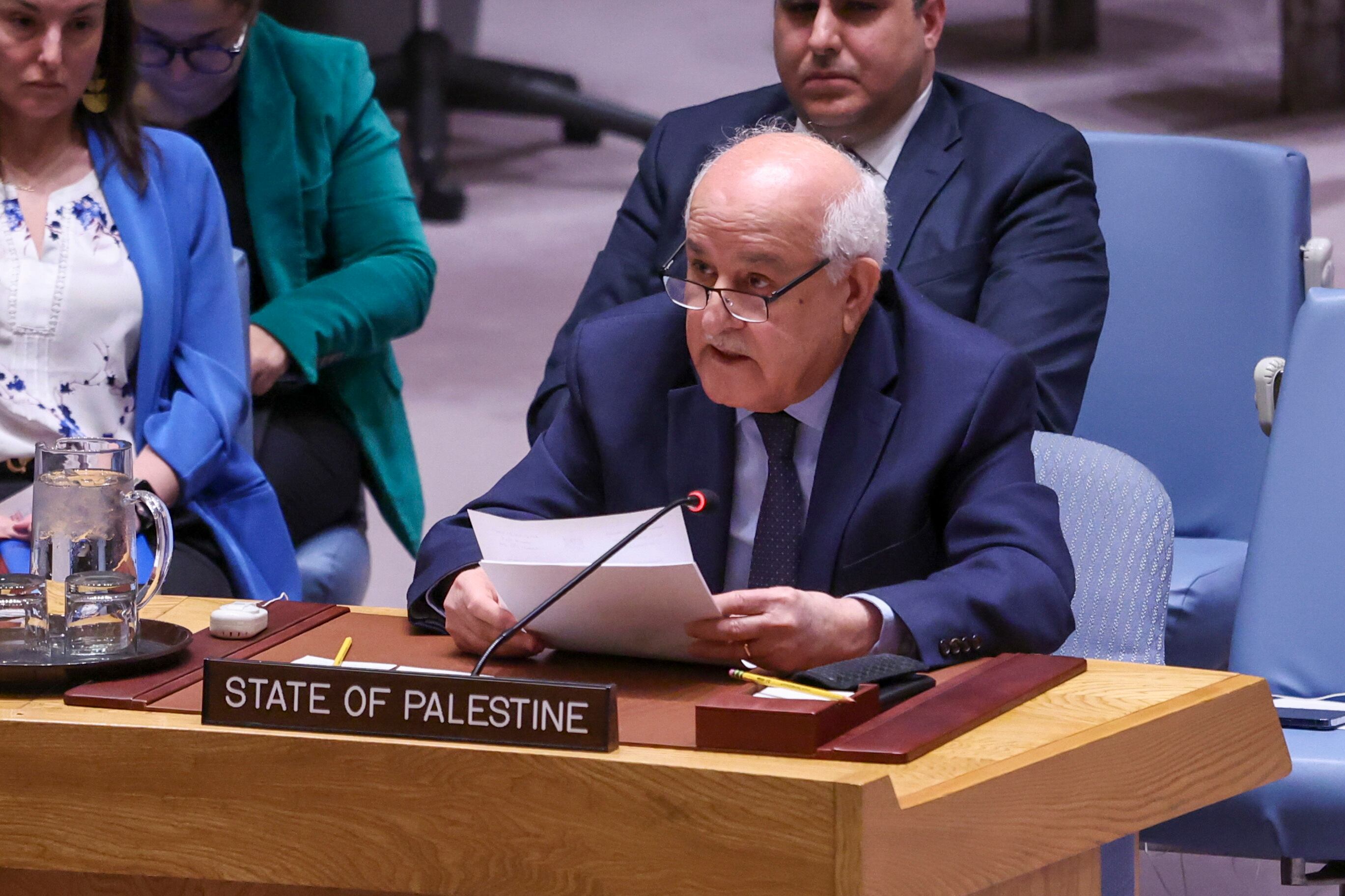 Riyad Mansour. EFE / EPA / SARAH YENESEL