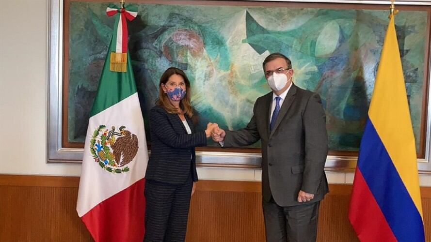 Los cancilleres de ambos países abogaron por el respeto de los derechos humanos de los viajeros. . Foto: Cortesía: Cancillería