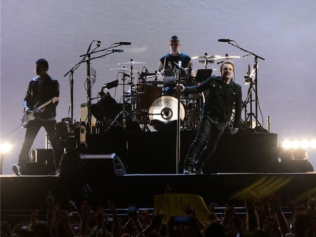 Bono, vocalista de la banda irlandesa U2. Foto: Getty Images
