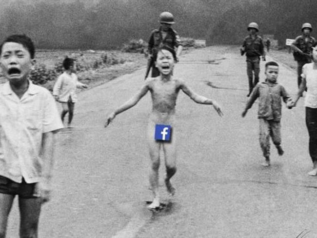 La famosa foto Nick Ut de "la niña de napalm" fue un emblema de los horrores de la guerra de Vietnam.. Foto: BBC Mundo