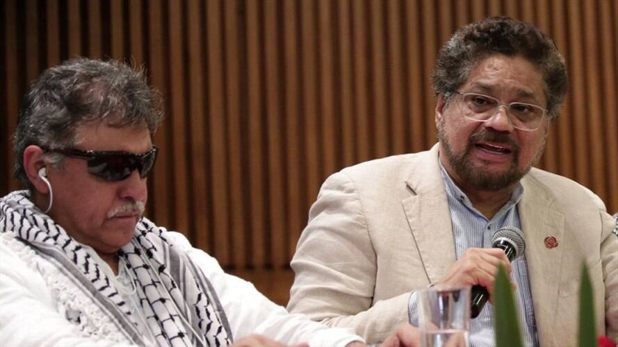 Iván Márquez y Santrich. Foto: Colprensa