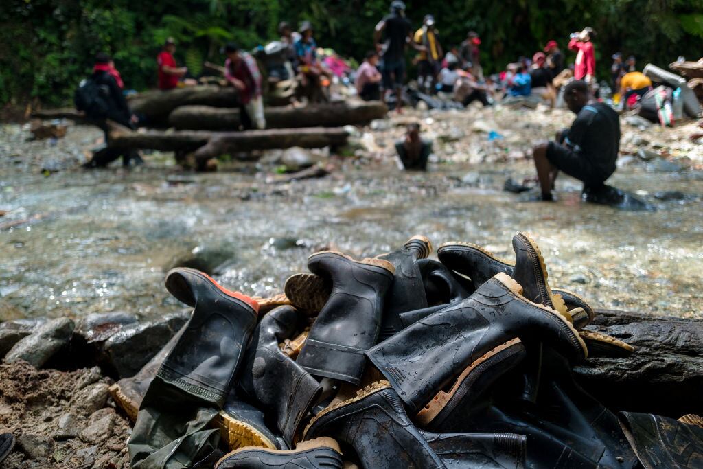 Migración en la Selva del Darién. I Foto: Jan Sochor/Getty Images.