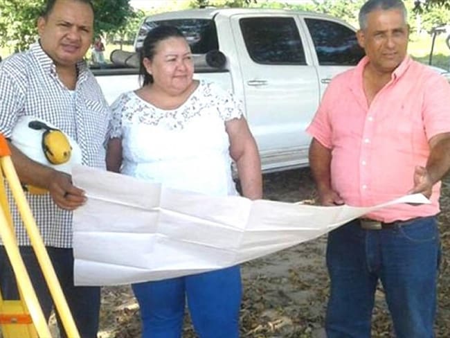 En Algarrobo (Magdalena) alcaldesa le pone a urbanización el nombre de su nieto . Foto: Cortesía Hoy Diario del Magdalena