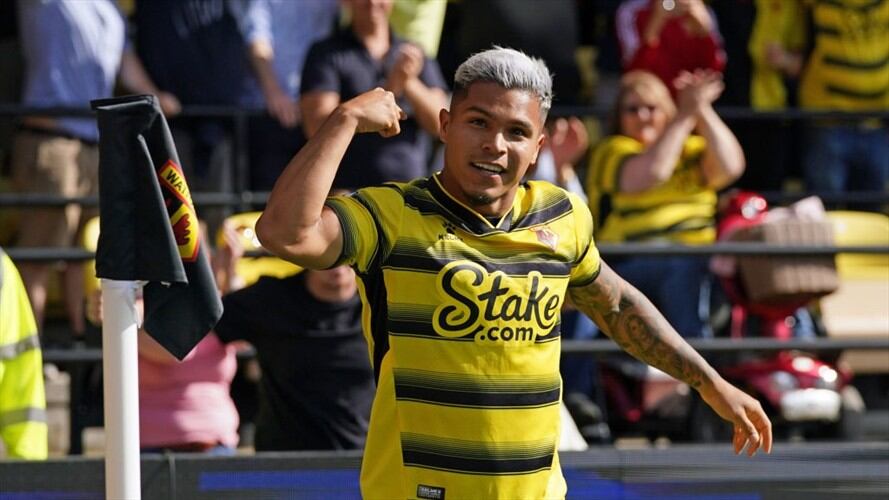 Juan Camilo 'el Cucho' Hernández, delantero colombiano del Watford . Foto: Getty Images