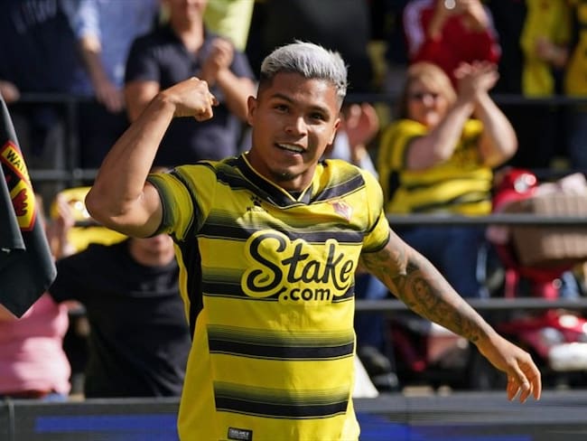 Juan Camilo 'el Cucho' Hernández, delantero colombiano del Watford . Foto: Getty Images