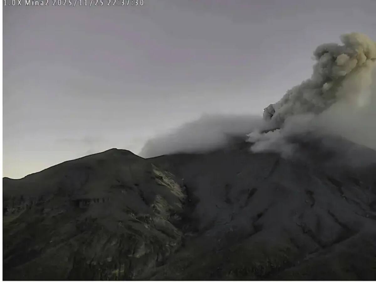 Autoridades activan sala de crisis en Puracé, Cauca, por aumento de actividad volcánica