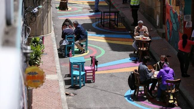 Bogotá a cielo abierto 19 meses después de la reactivación económica. Foto: Colprensa - Camila Díaz