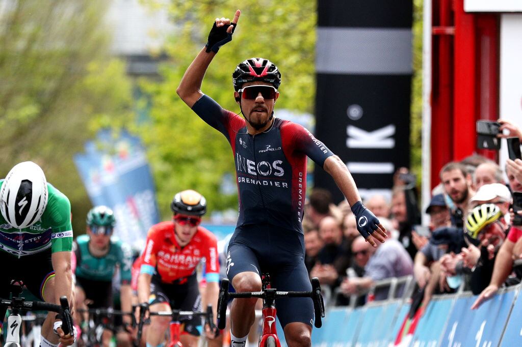 Daniel Felipe Martínez, segundo en la etapa y en la general del País Vasco. Foto: Getty Images