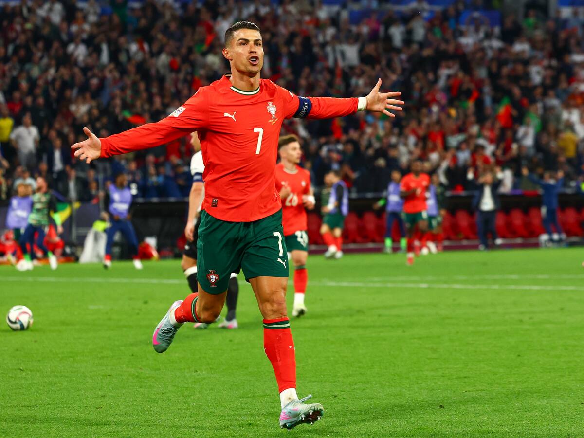Cristiano Ronaldo le dio la victoria a Portugal 2-1 ante Alemania y es finalista de Nations League